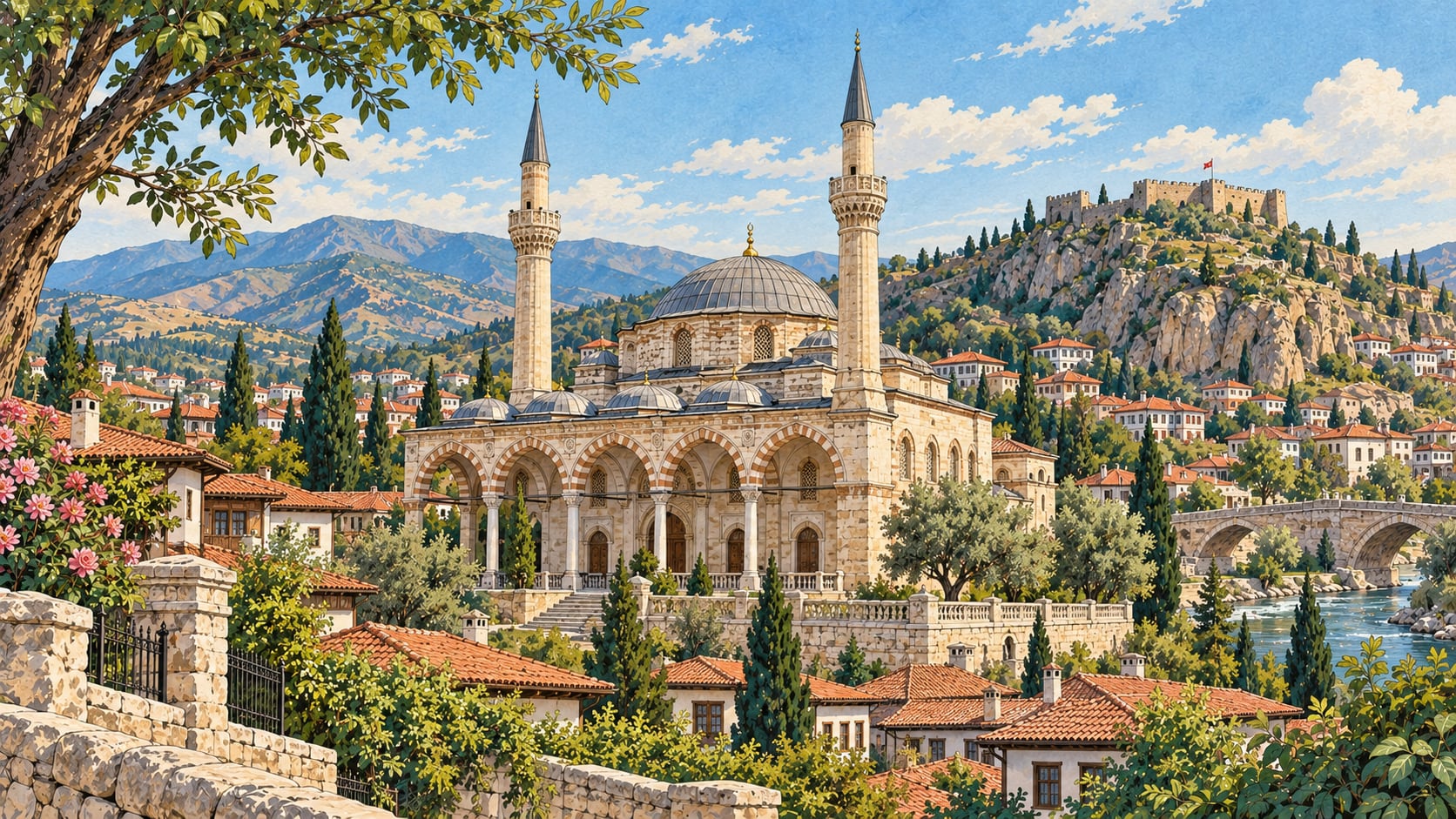 Takyeciler Mosque çizimi, Tokat