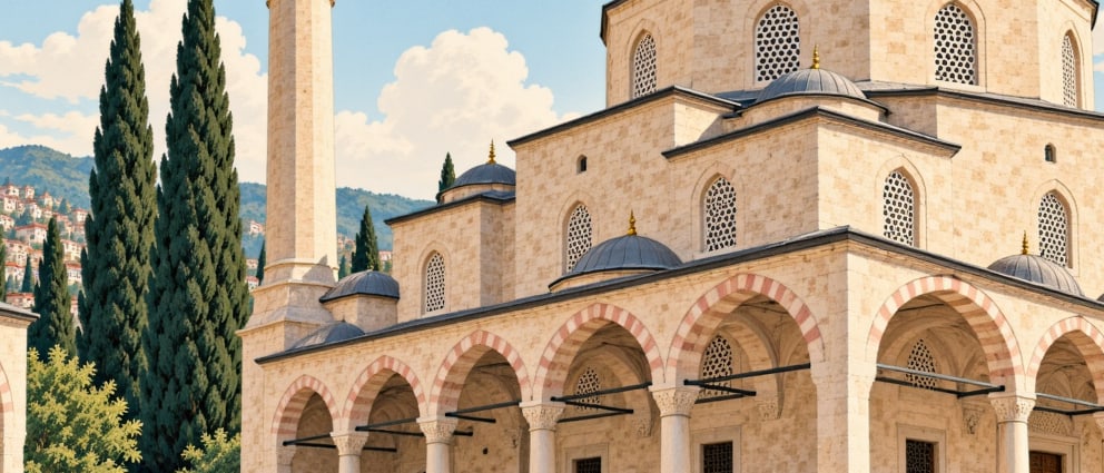 Historical Ağa Mosque çizimi, Sakarya