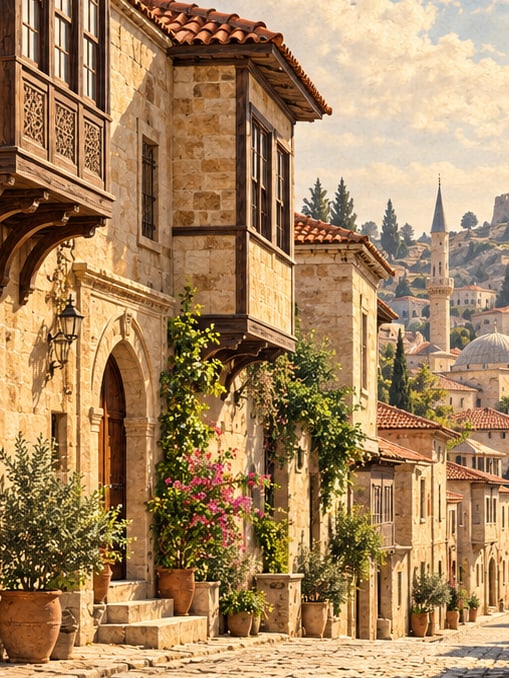 Zeichnung: Historische Akcurun-Straße, Kilis