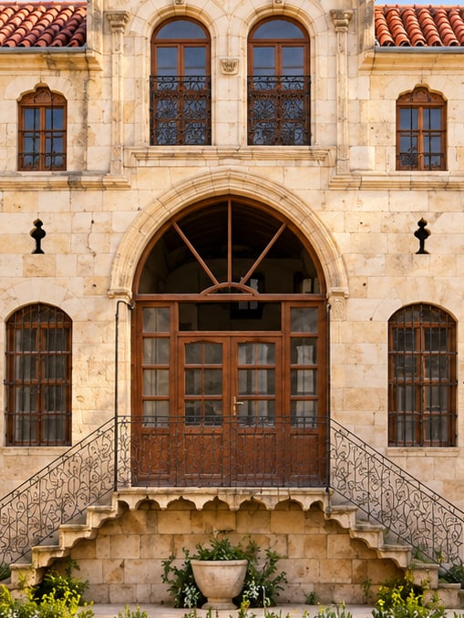 Zeichnung: Historische Häuser von Antep, Gaziantep