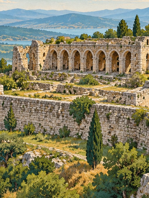 Ilustración: Castillo de Harmantepe, Sakarya