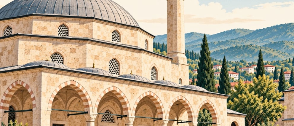 Historical Hasan Fehmi Paşa Mosque çizimi, Sakarya