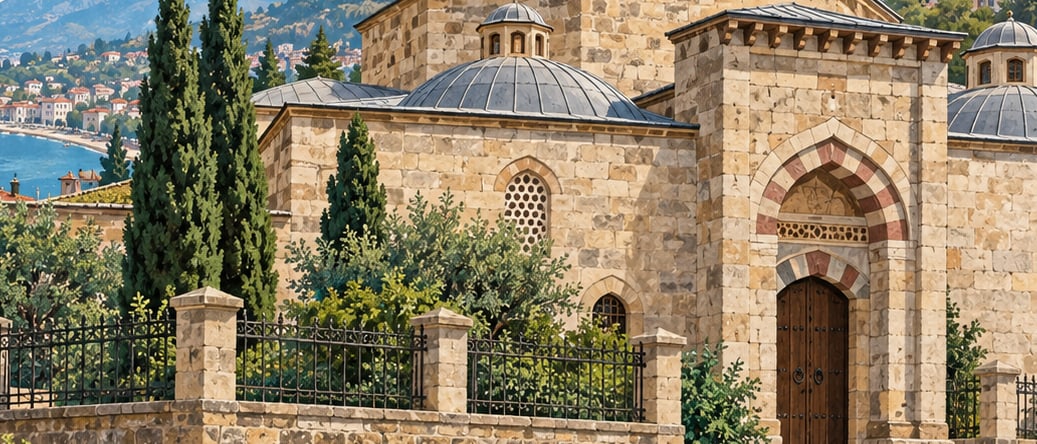 Historical Hasan Paşa Military Bath Museum çizimi, Trabzon