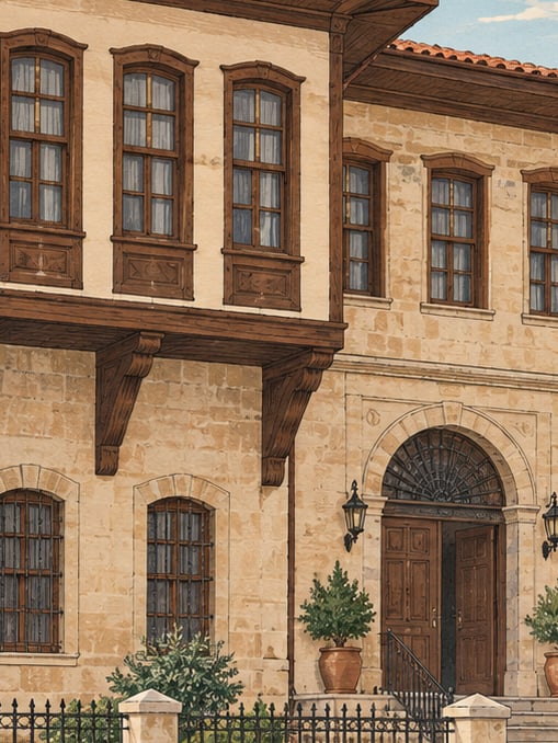 Zeichnung: Historisches Regierungsgebäude, Kilis