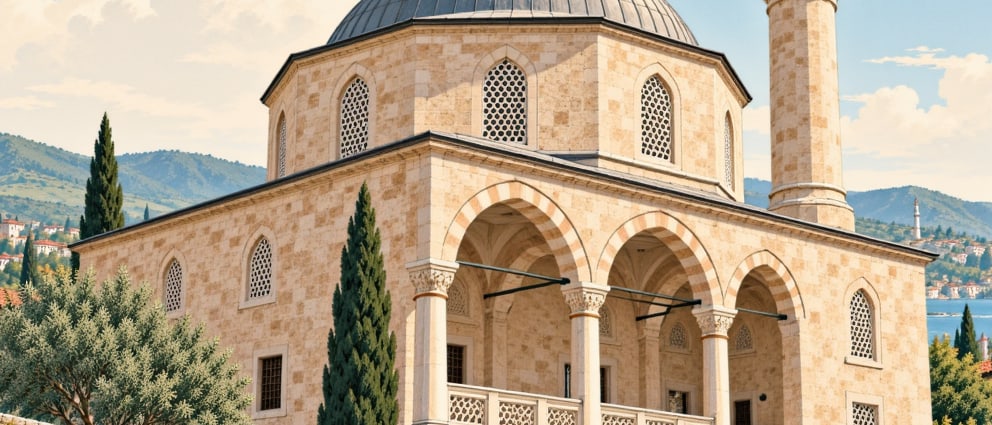 Historical Orta Mosque çizimi, Sakarya
