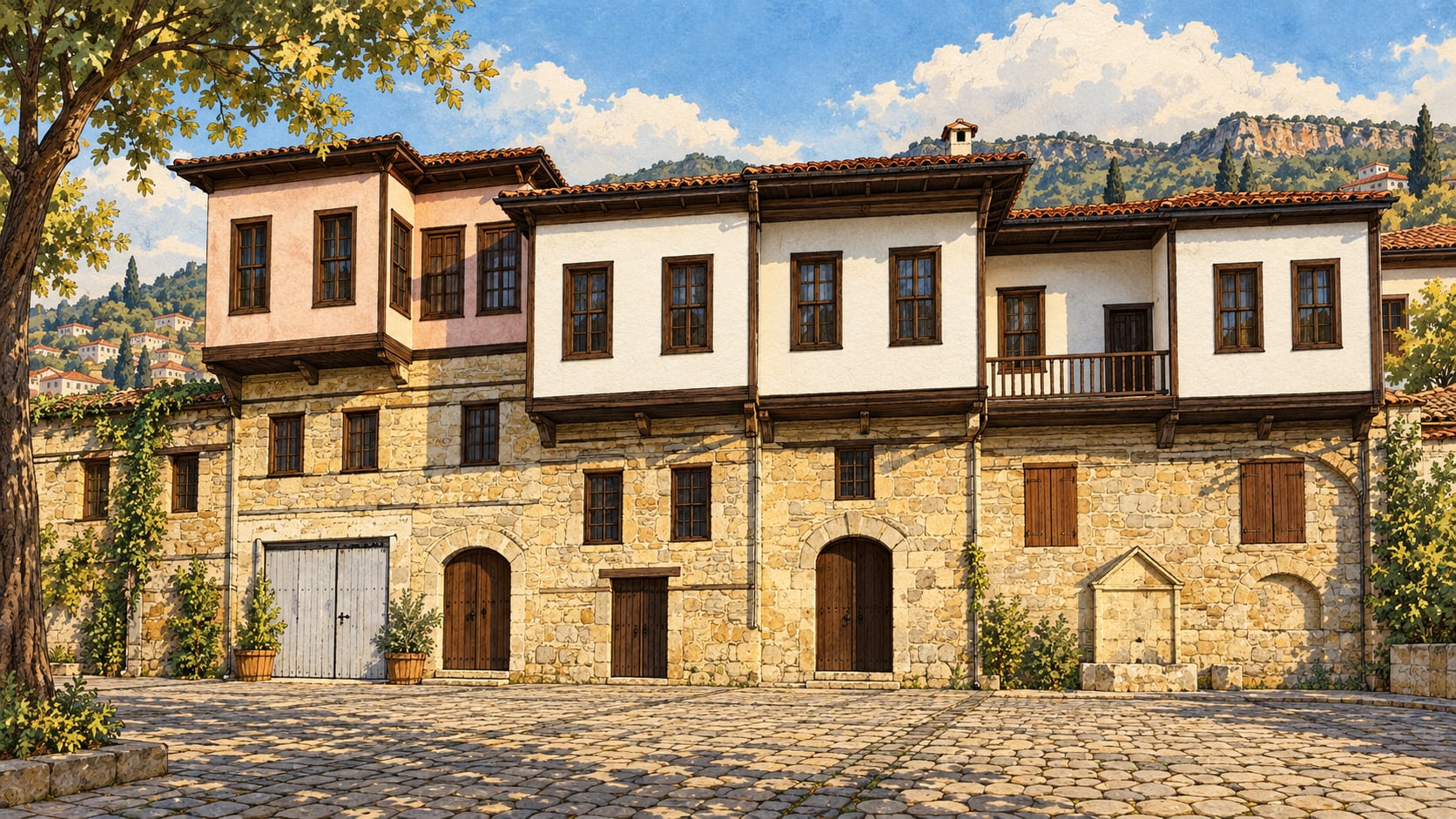 Historical Tarsus Houses çizimi, Mersin
