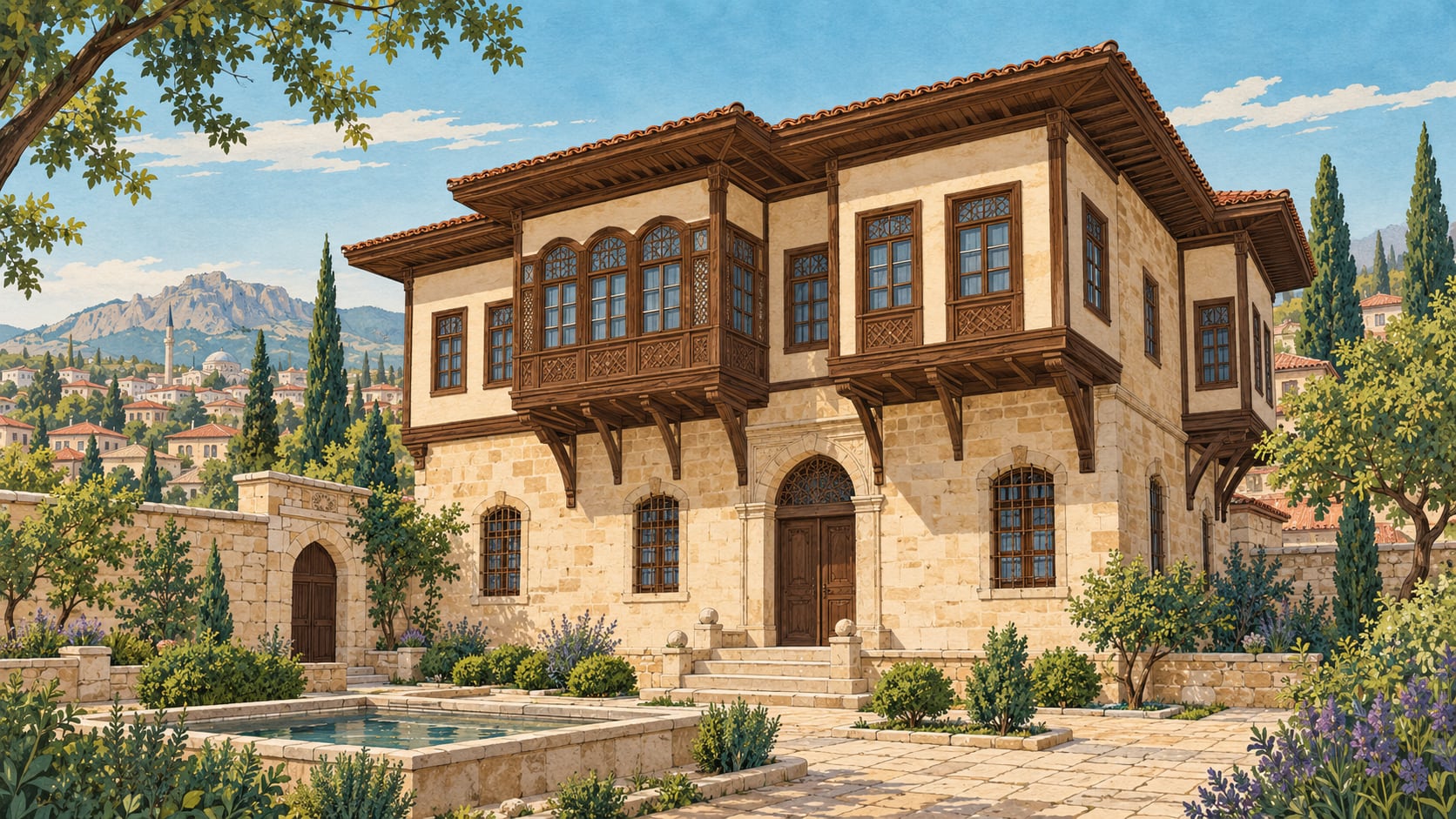 Tartan Mansion çizimi, Karaman