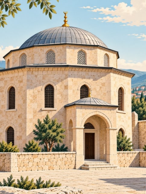 Zeichnung: Steinerne Karawanserei, Kahramanmaraş