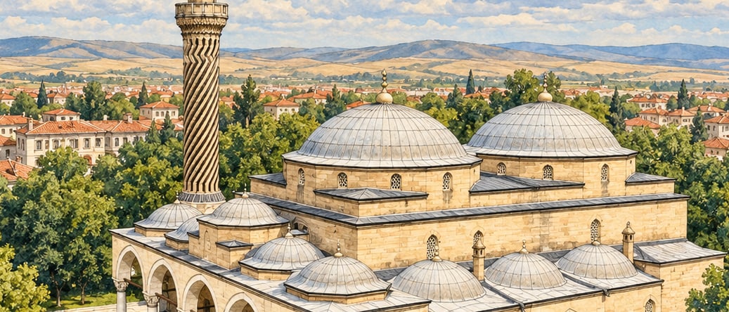 Stone Madrasa (gedik Ahmet Paşa Madrasa) çizimi, Afyonkarahisar