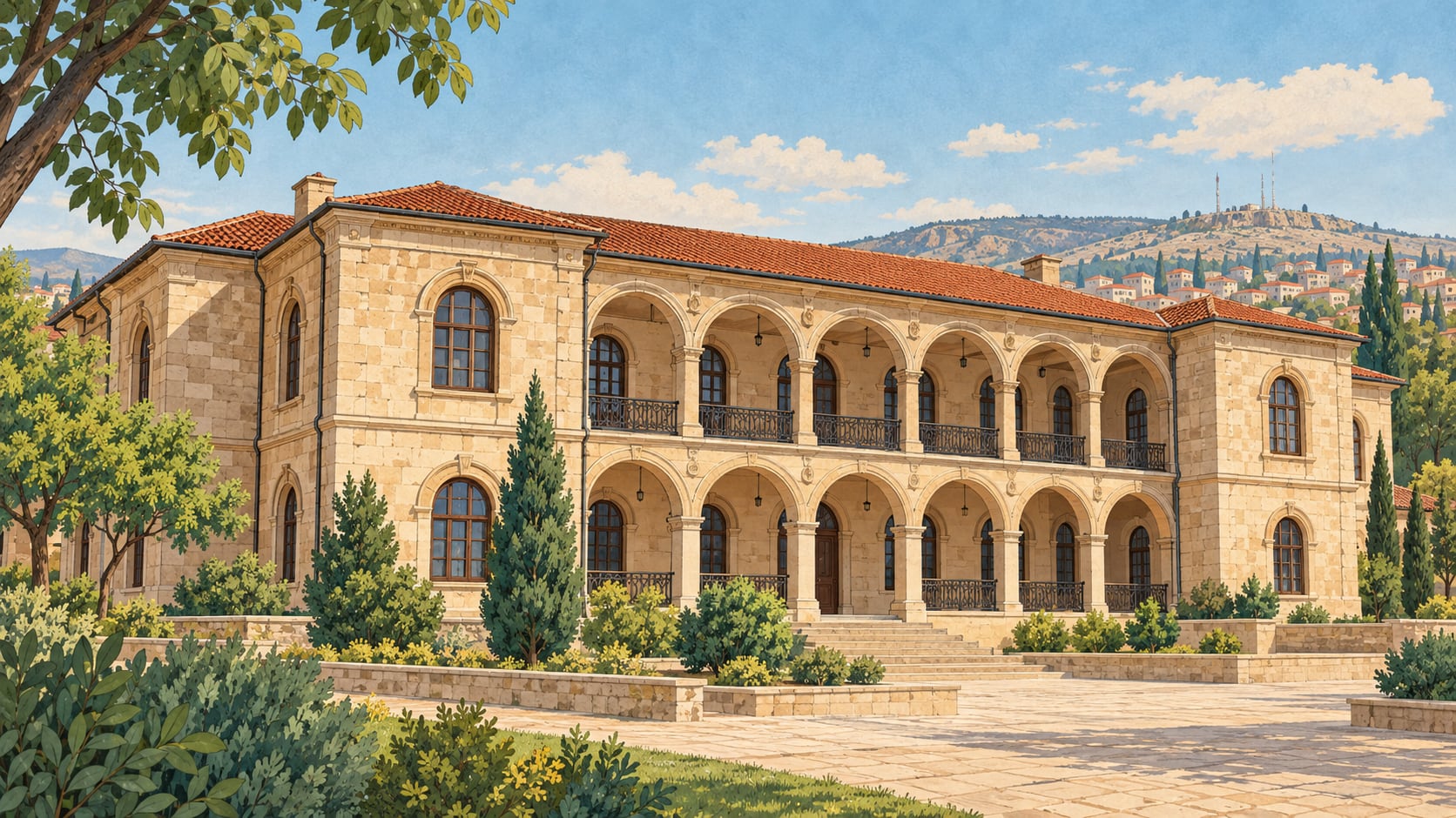 Taş Mektep / Hacı Taşan Cultural Centre çizimi, Kırıkkale