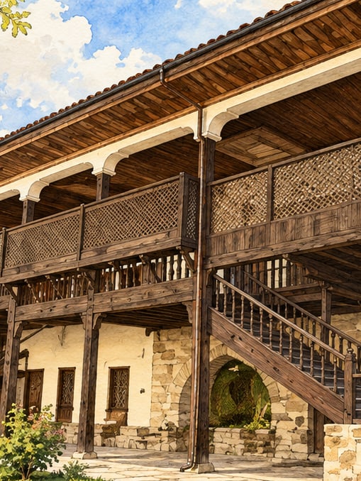 Zeichnung: Taş-Oda-Konak, Burdur