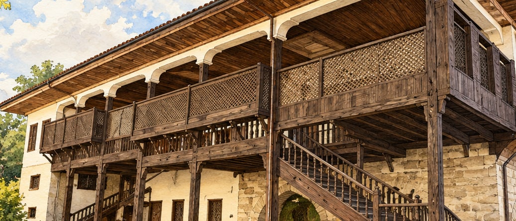 Stone Room Mansion çizimi, Burdur