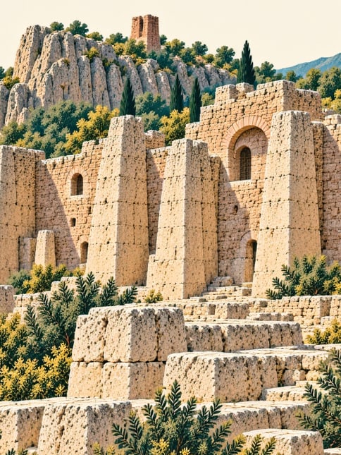 Zeichnung: Städtisches Schutzgebiet Taşkale, Karaman