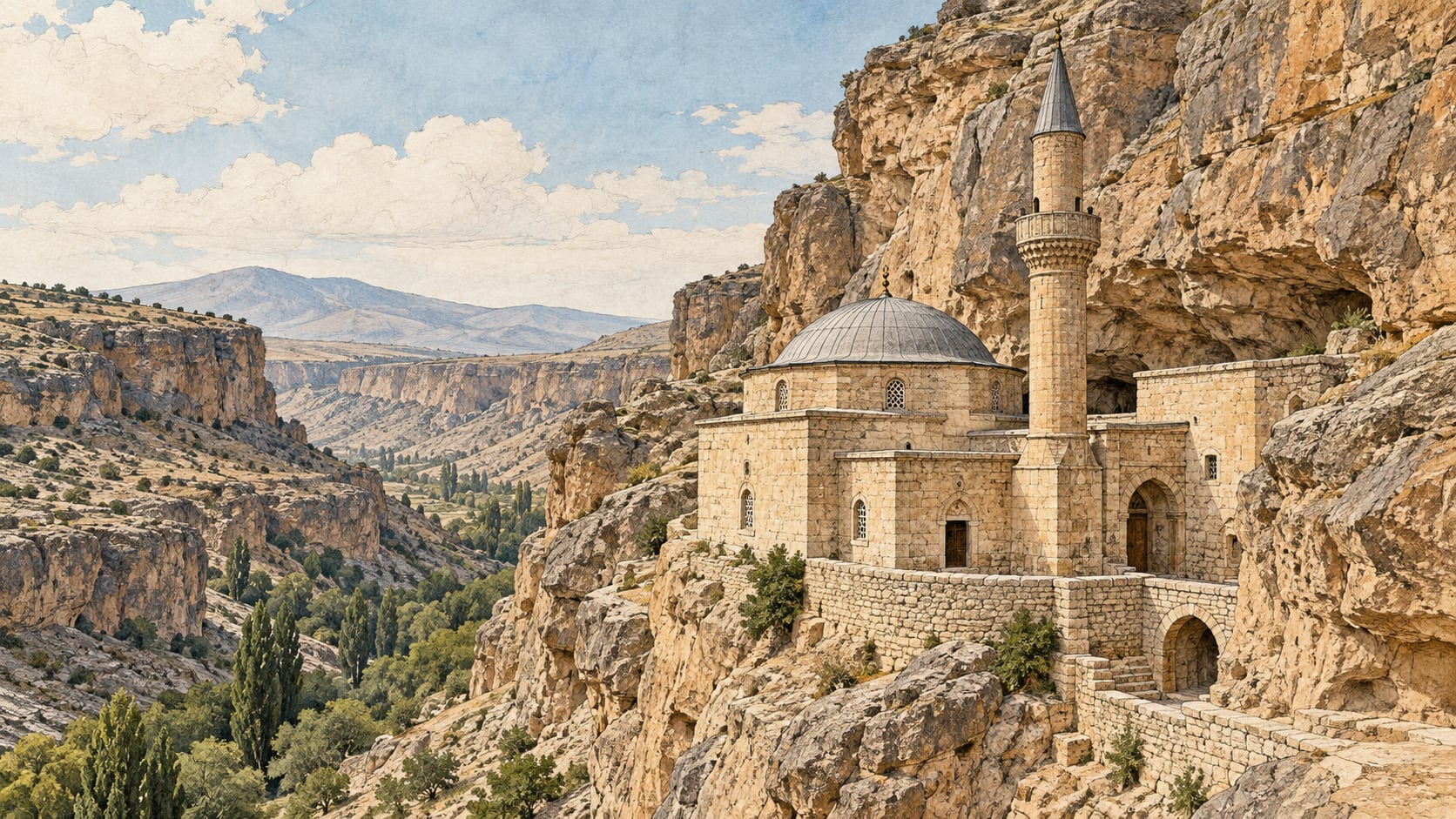 Taşkale Taşmescit çizimi, Karaman