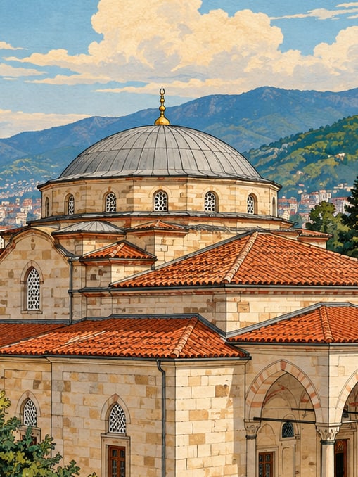 Zeichnung: Tavanlı-Moschee, Trabzon
