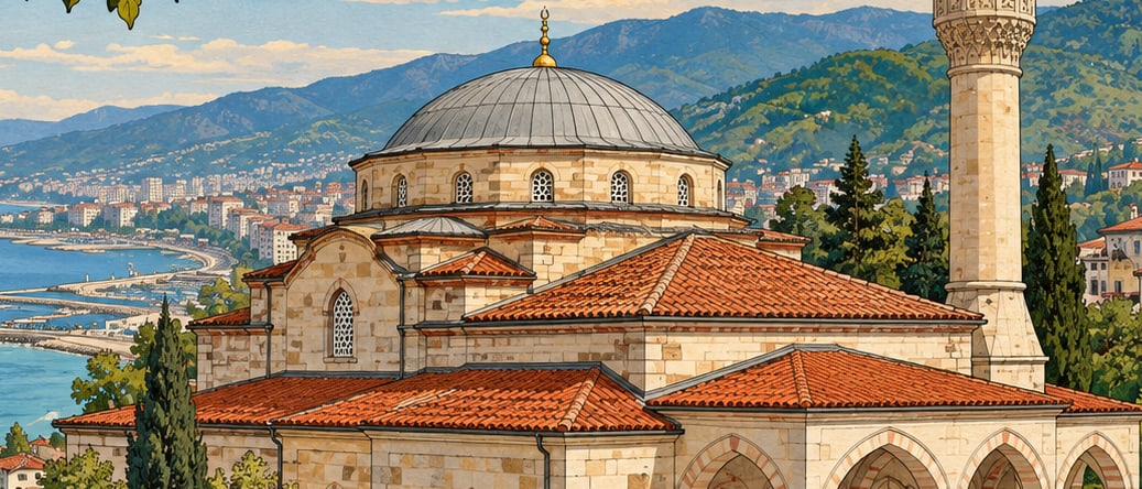 Tavanlı Mosque çizimi, Trabzon