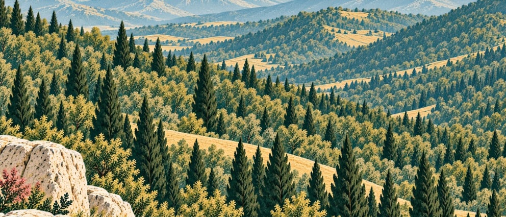 Tavşan Hill Nature Park çizimi, Artvin