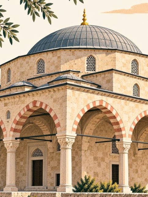 Zeichnung: Tavşanlı-Ulu-Moschee, Kütahya