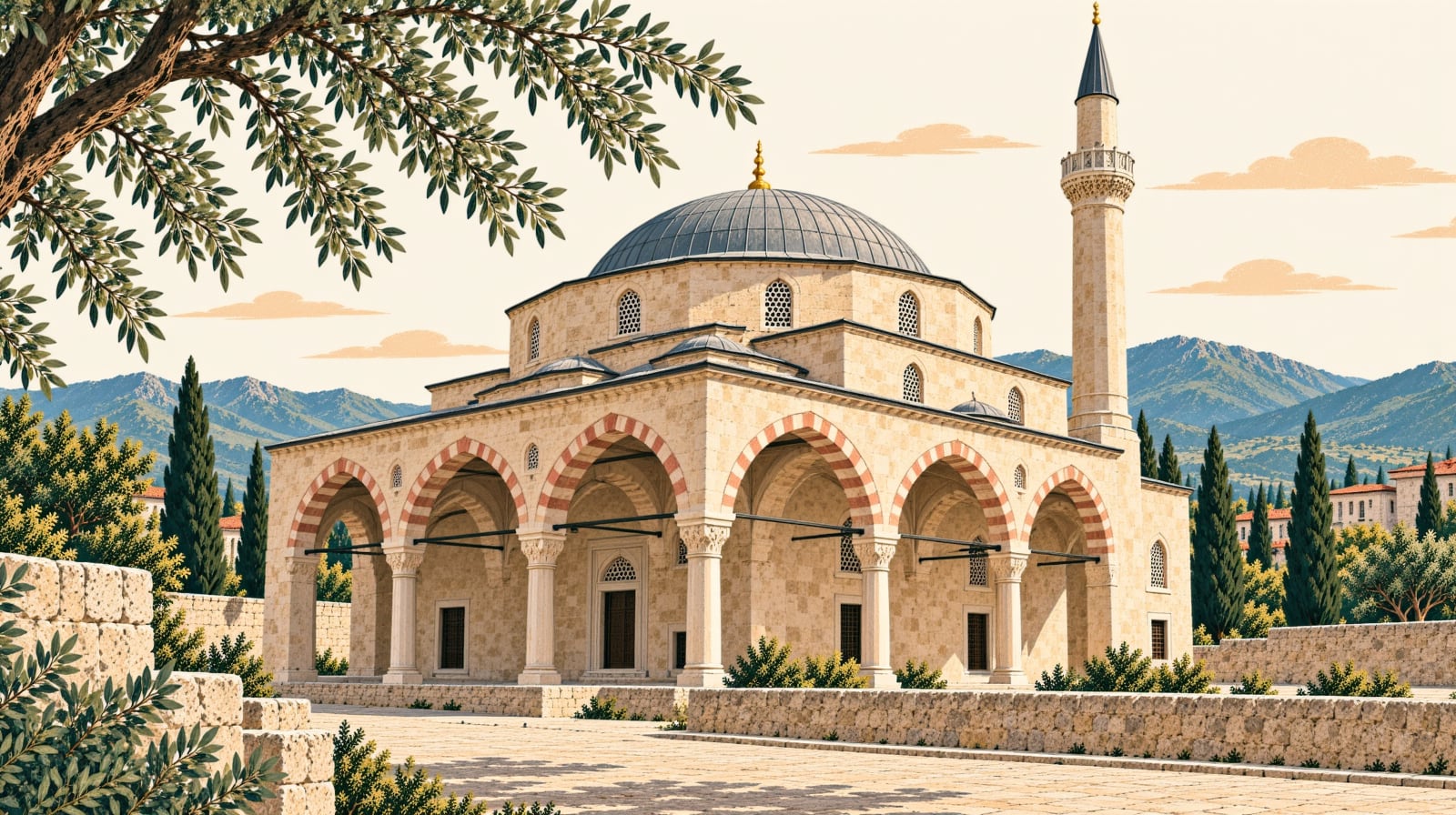 Tavşanlı Great Mosque çizimi, Kütahya