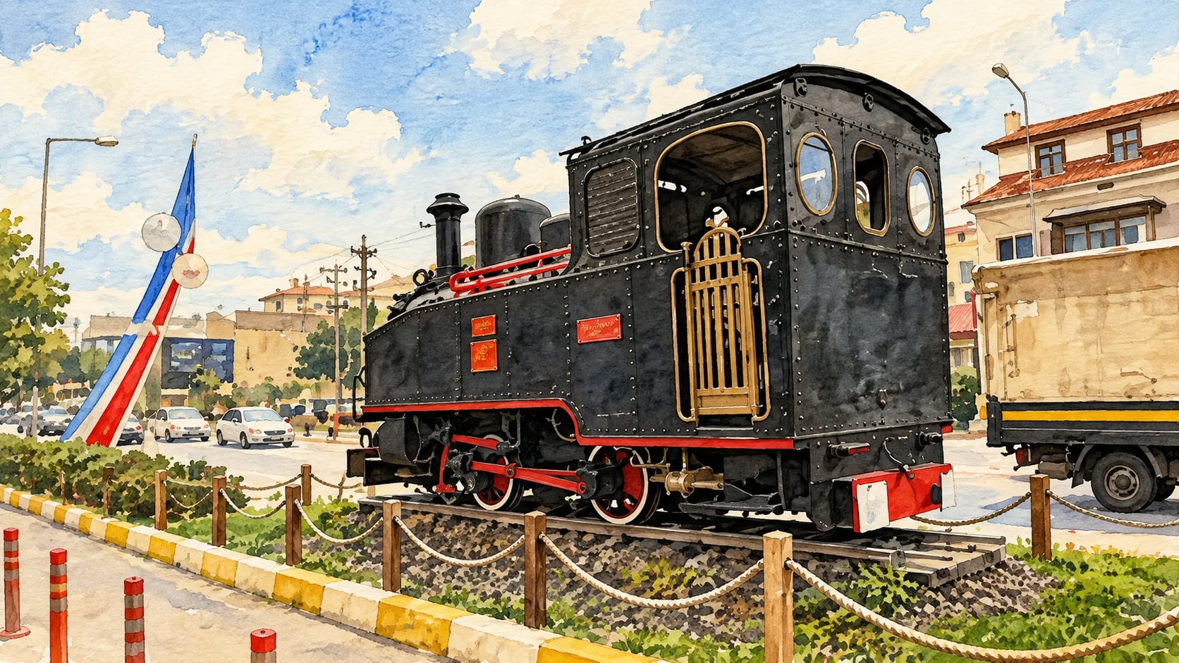 Zeichnung: TCDD-Museum und Kunstgalerie, İzmir