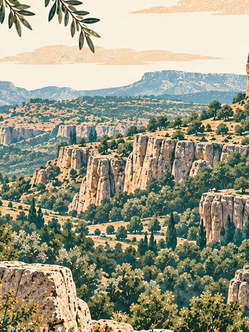 Zeichnung: Tek-Tek-Gebirge-Nationalpark, Şanlıurfa