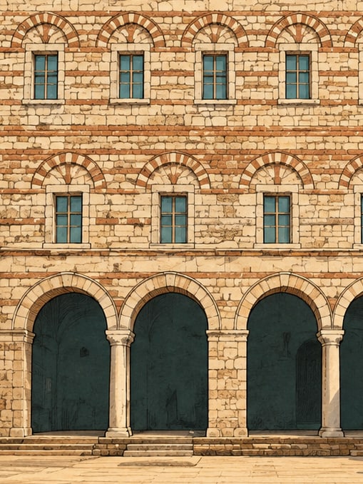 Zeichnung: Tekfur-Palast-Fliesenmuseum, İstanbul