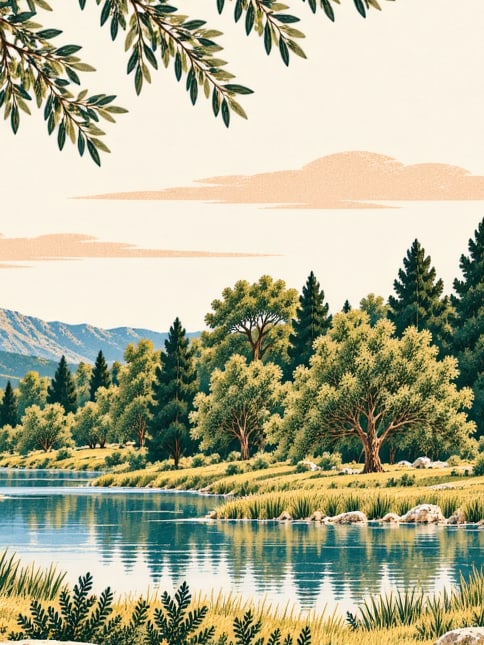 Zeichnung: Naturpark Tekirova, Antalya