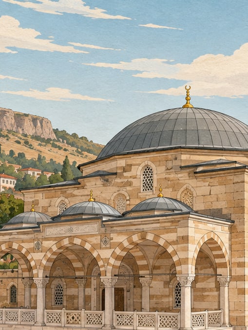 Zeichnung: Tekke-Arap-Dede-Moschee, Yozgat