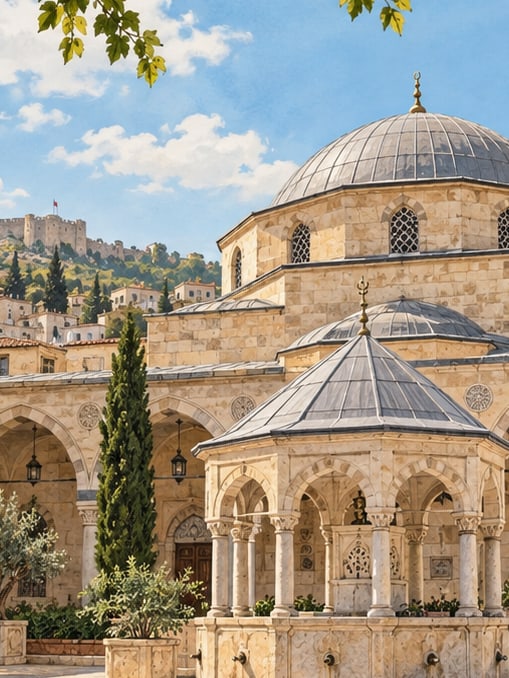 Zeichnung: Tekke-Moschee / Tekye-Moschee, Kilis