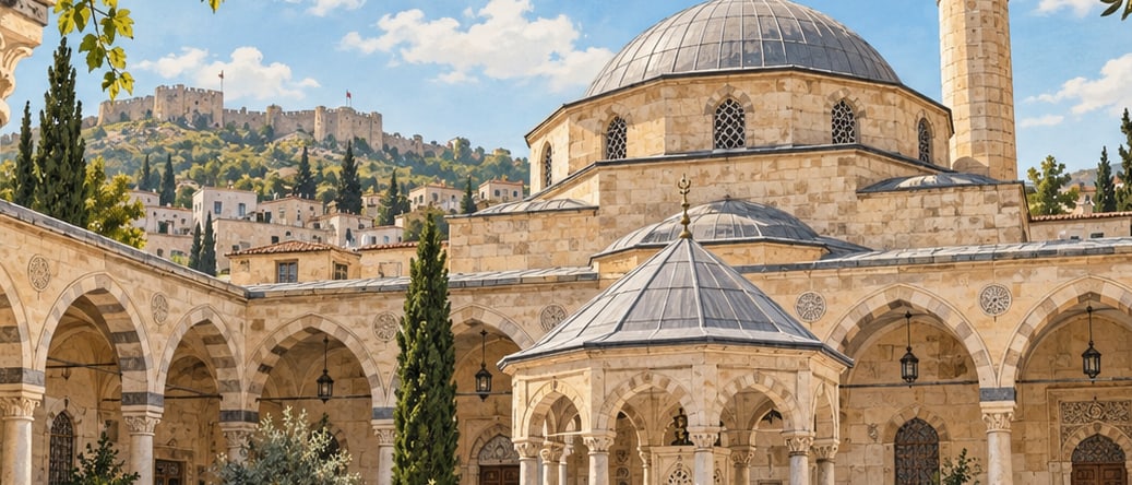 Tekke Mosque / Tekye Mosque çizimi, Kilis