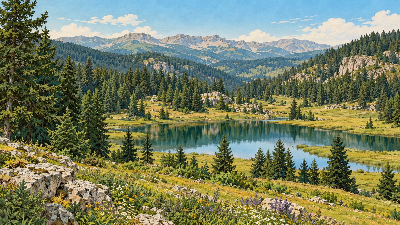 Telme Nature Park çizimi, Gümüşhane