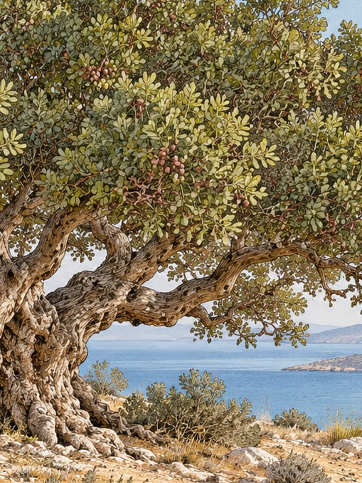 Zeichnung: Naturdenkmal Teos Menengici, İzmir