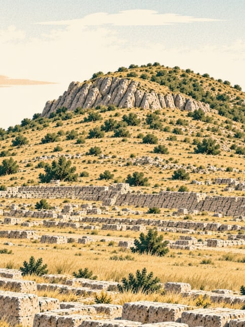 Zeichnung: Tepecik-Hügel, Aydın