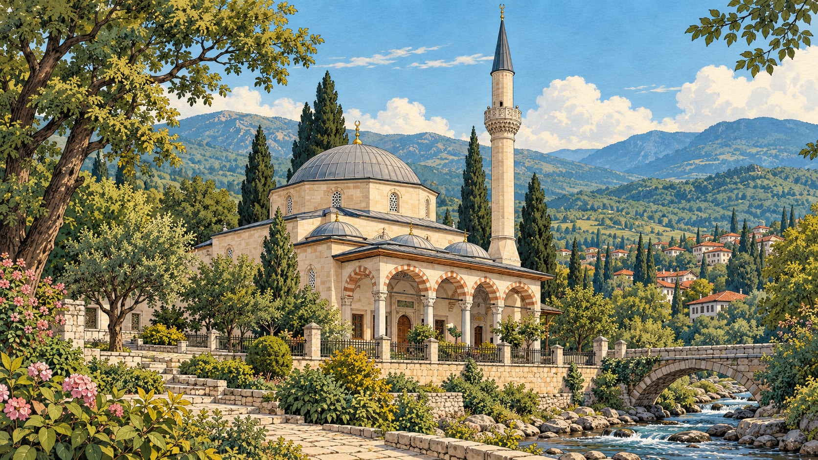 Tepeköy Mosque çizimi, Düzce