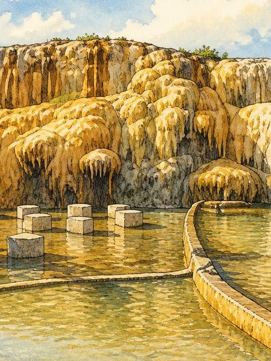 Zeichnung: Thermalquelle Terme, Kırşehir