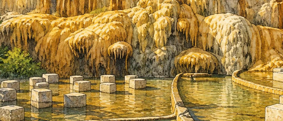 Terme Hot Spring çizimi, Kırşehir