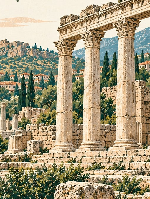 Zeichnung: Antike Stadt Thyateira, Manisa