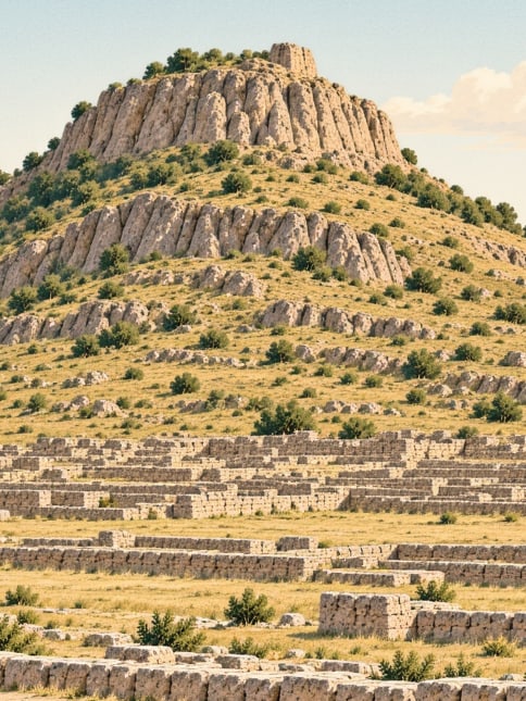 Zeichnung: Til-Hügel, Tunceli