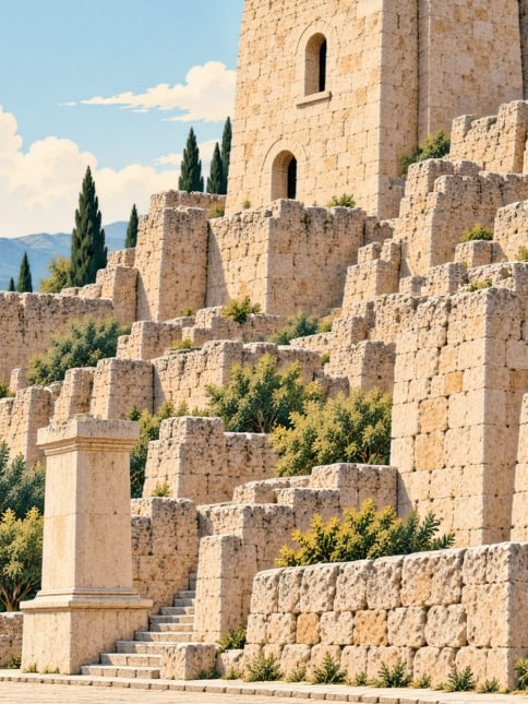Zeichnung: Burg Tillo, Siirt
