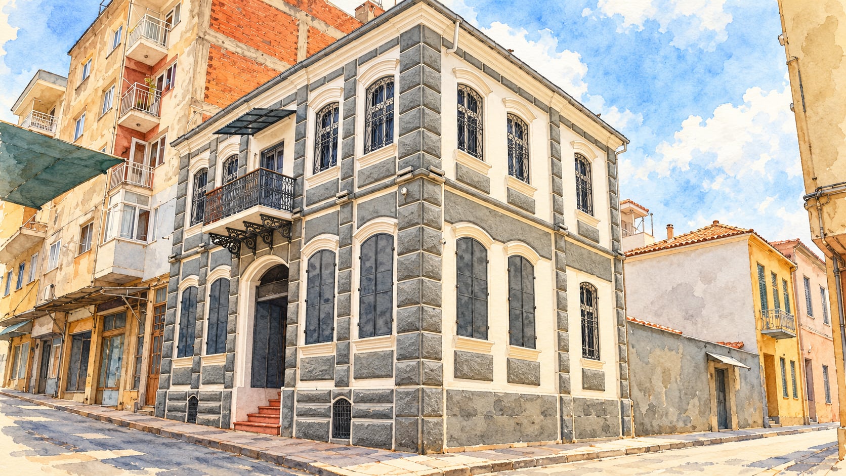 Tire Municipality Kuvayı Milliye and Zeybek Museum çizimi, İzmir