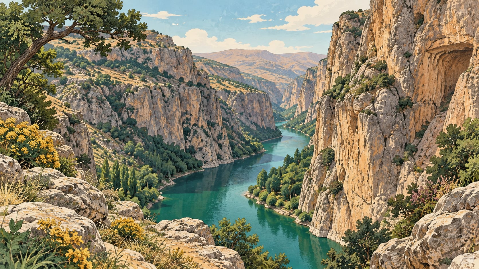 Tohma Canyon çizimi, Malatya