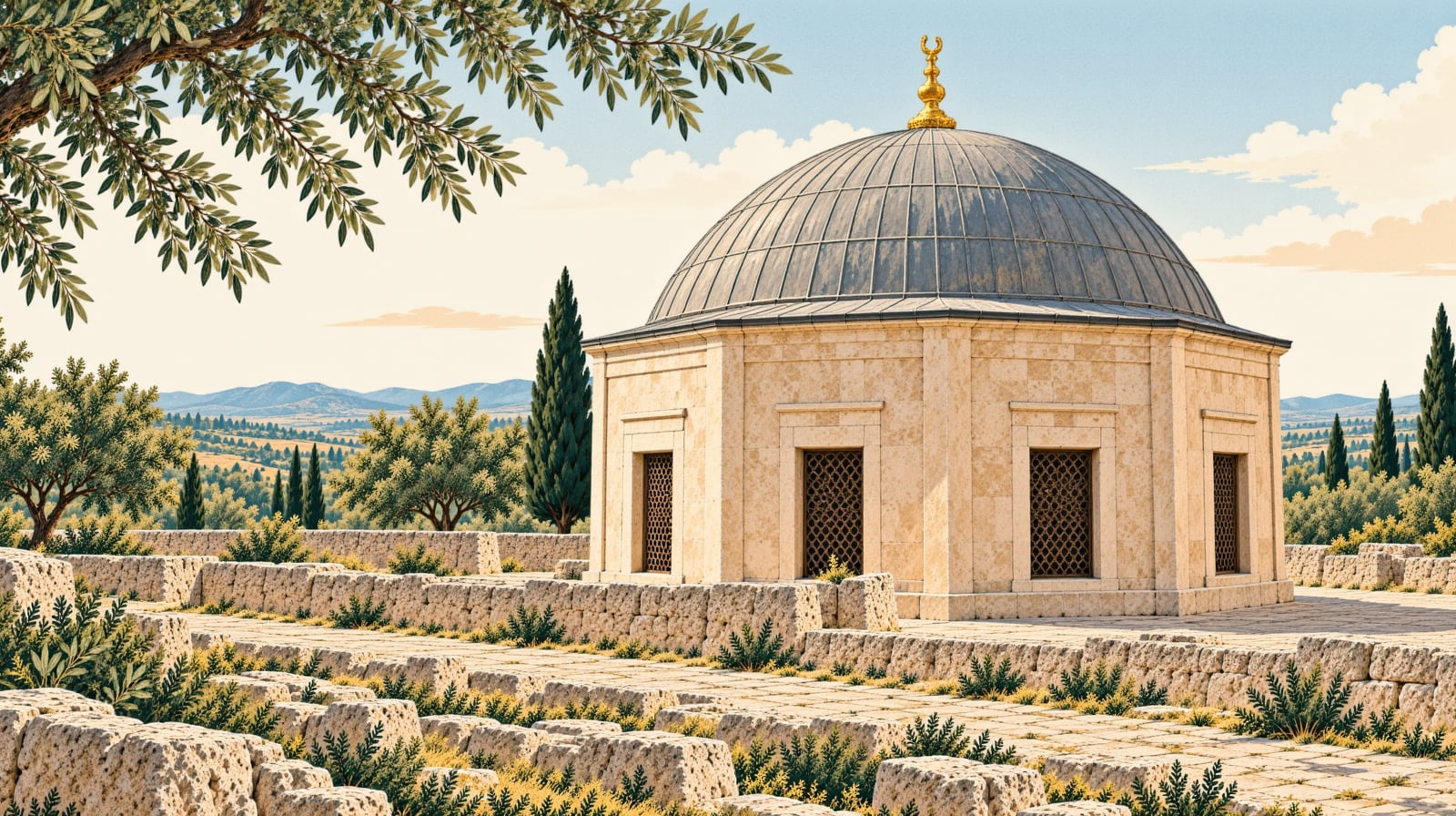 Tokadi Hayreddin Tomb çizimi, Bolu