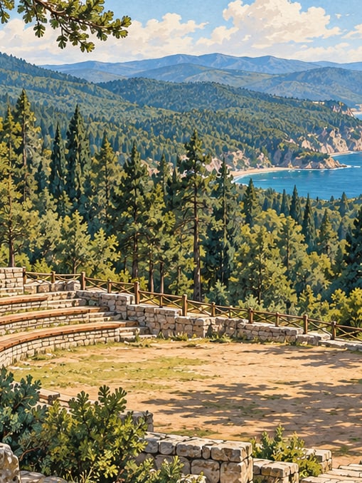 Zeichnung: Naturpark Topalçam, Sinop