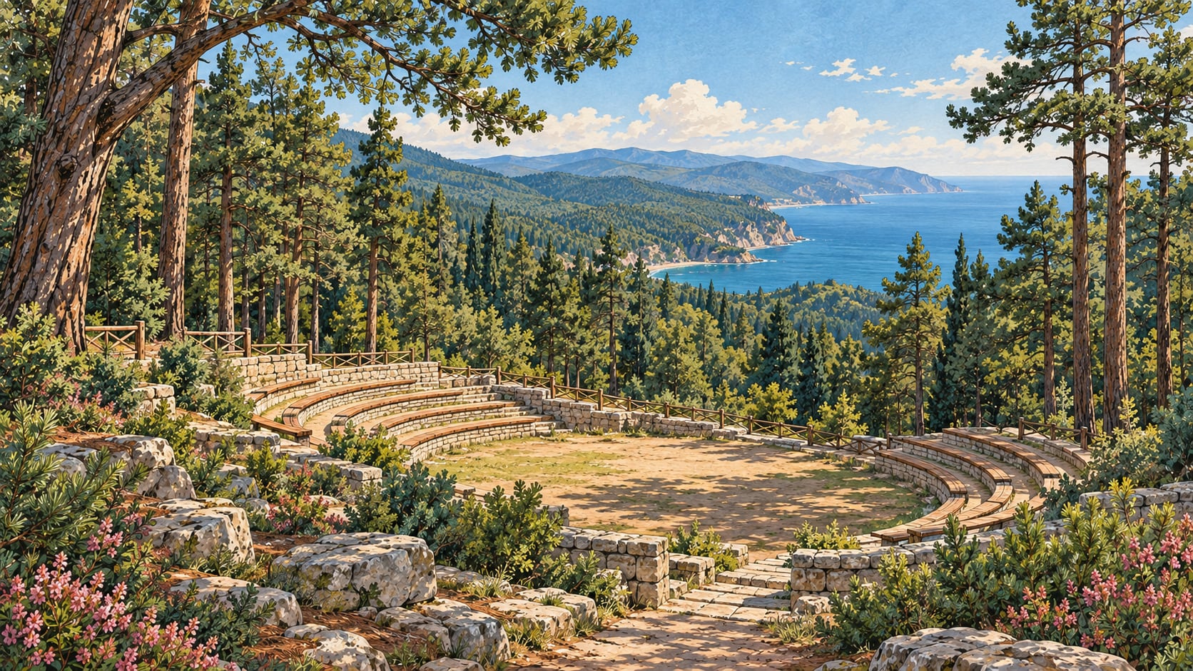 Topalçam Nature Park çizimi, Sinop