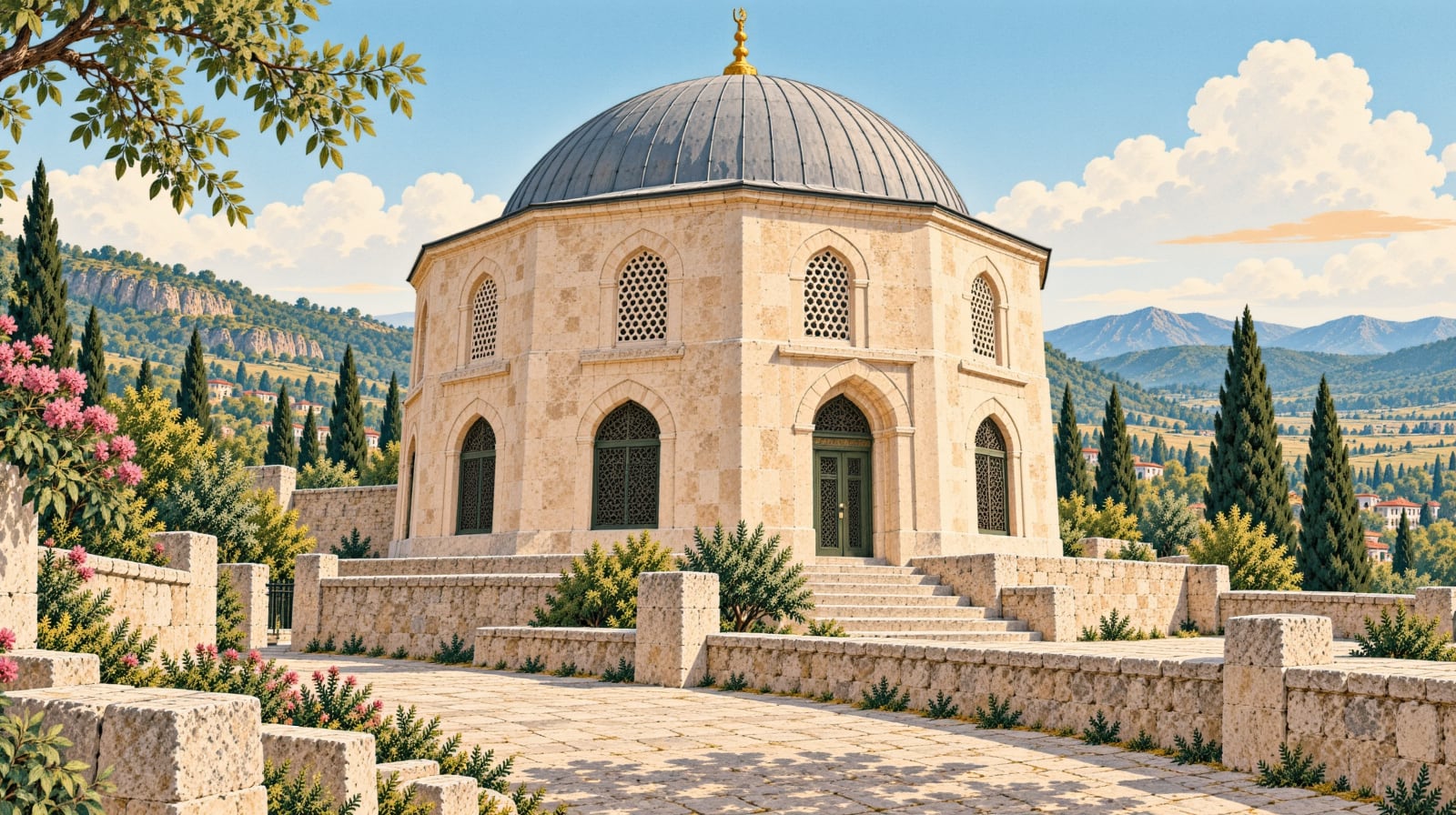 Topçu Baba Tomb çizimi, Kırklareli