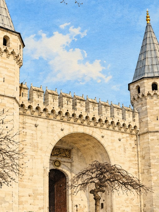 Topkapı Palace çizimi, İstanbul