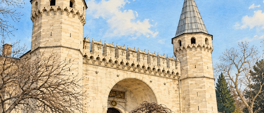 Topkapı Palace çizimi, İstanbul