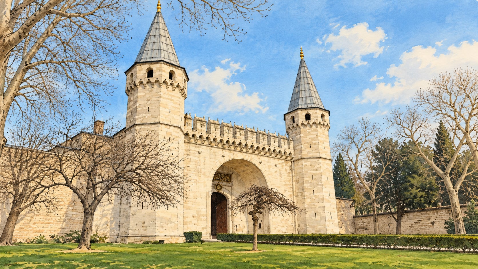 Topkapı Palace çizimi, İstanbul