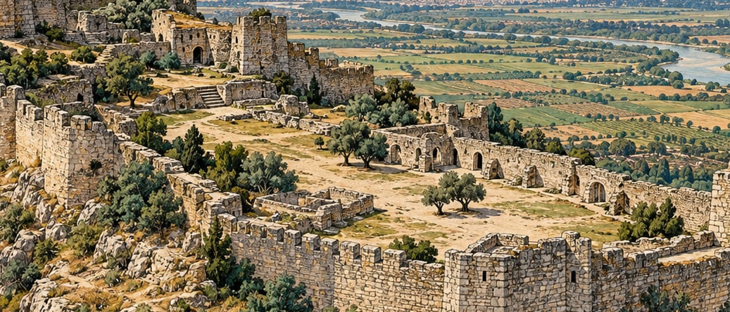 Toprakkale Castle çizimi, Osmaniye