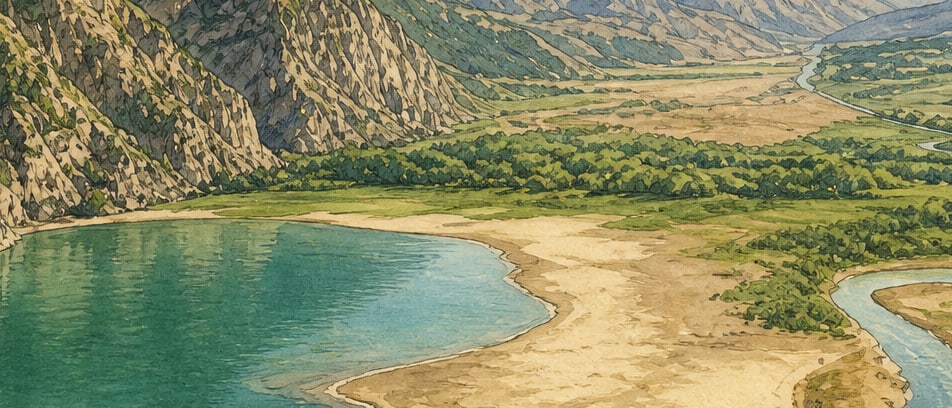Tortum Lake çizimi, Erzurum